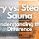 dry vs wet sauna